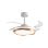 Ventilador de techo Bel Air Almati DC LED 72W 6 velocidades aspas retráctiles blanco o negro