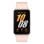 Samsung Galaxy Fit3 Bluetooth 40mm AMOLED Ouro Rosa Resistente à Água 5ATM+IP68 SpO2 Sono Cardíaco