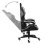 Silla gaming vidaXL Louren cuero sintético ergonómica reclinable 35x41cm blanca y negra