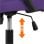 Silla de oficina Outsunny Saray ergonómica con soporte lumbar, asiento acolchado y altura regulable
