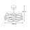 Ventilador de techo Bel Air Alison DC 30W 3 aspas LED regulable mando 6 velocidades