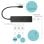 i-tec Advance Slim USB-C Hub 3 porte USB 3.0 + adattatore Gigabit Ethernet, nero