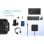 Estación de acoplamiento USB-C i-tec Dual Display Power Delivery 100W LAN 2x4K Negro