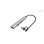 Hub USB in metallo i-tec 1x USB 3.0 3x USB 2.0 Tipo-C/A 5000 Mbit/s Argento Compatto