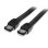 Câble eSATA StarTech.com blindé 6 Gbit/s mâle vers mâle (1,8 m), noir, certifié CE et RoHS