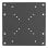 AISENS VESA-Adapter 200x200 Schwarz Stahl 30kg für Multi-Interface Monitor/TV