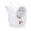 Regleta de pared Aisens 1 Schuko 1 USB-C 20W PD 3.0 1 USB-A 20W QC 3.0 GaN Blanco