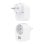 Regleta de pared Aisens 1 Schuko 1 USB-C 20W PD 3.0 1 USB-A 20W QC 3.0 GaN Blanco