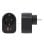 Multipresa da parete AISENS PRPW1P-032C con presa USB-C PD3.0 da 20 W, USB-A QC3.0 da 20 W e Schuko, nera
