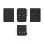 AISENS GaN Universal-Reiseadapter 2xUSB-A QC3.0 2xUSB-C PD3.0 25W Schwarz