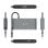 AISENS ASUC-8P010-GR Dock USB-C 8-em-1 com HDMI 4K, PD 100W e Gigabit LAN Alumínio