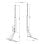 AISENS SOSTV-113 Suporte de Mesa com Ajuste de Altura para Monitor/TV 32-80” VESA 800x500mm Máx.50kg