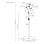 Supporto da pavimento Aisens MSF3P-301 girevole, inclinazione, altezza regolabile, nero