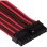 Câble ATX 24 broches Corsair CP-8920233, triple paracorde, rouge et noir, modulaire