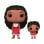Figurine de collection Funko Moana et sa petite sœur Simea en vinyle Disney multicolore 97 mm