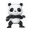 Figura colecionável em vinil Funko Panda Jujutsu Kaisen, caixa com janela de 9,3 cm
