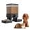 Oneisall Comedero Automático Doble para Gatos y Perros 5L 2 Cuencos y Control de Porciones