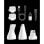 Tondeuse pour animaux Oneisall, lames blanches en acier/céramique, 4 accessoires, 2 vitesses