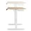 SENSE7 Nojo Escritorio Regulable Eléctrica con Motor 120x60 Blanco/Marrón claro