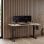 SENSE7 Nojo Escritorio Regulable Eléctrica con Motor 140x70 Blanco/Marrón claro
