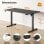 SENSE7 Nojo Escritorio Regulable Eléctrica con Motor 120x60 Negro