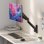 Brazo para monitor Sense7 HANG WALL ARM Negro, Montaje en pared, VESA, Gestión de cables