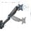 Brazo para monitor Sense7 HANG WALL ARM Negro, Montaje en pared, VESA, Gestión de cables