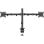 Brazo para monitor Sense7 FLOAT DOUBLE Negro 2x9kg VESA PIVOT Ajuste Total Gestión Cables