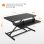 Convertidor de escritorio Sense7 Altura regulable 12,5-49cm Acero 2 niveles MDF 13kg