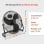 Ventilador ProfiCare PC-VL 3067 WM 50cm 120W Retro Silencioso Negro