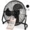 Ventilador ProfiCare PC-VL 3067 WM 50cm 120W Retro Silencioso Negro