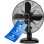 Ventilateur de table oscillant en métal ProfiCare VL 3063 BK 30 cm 35 W 3 vitesses