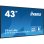 Écran professionnel iiyama LH4365UHSB-B1 43″ 4K UHD 800 nits Android 11 Wi-Fi 24h/24 et 7j/7