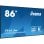 Pantalla iiyama LH8665UHSB-B1 86? 4K UHD 800 cd/m² Android 11 WiFi 24/7 IPS