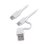 Ratón Sharkoon OfficePal M25W Wireless RF USB-C 4000 DPI 6 Botones RGB Blanco