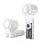 Ventilador de Mano Klack Mini JF158 5 Velocidades Luz LED 4000mAh Enfriamiento USB-C