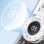 Ventilador de Mano Klack Mini JF158 5 Velocidades Luz LED 4000mAh Enfriamiento USB-C