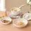 Set Ollas y Sartenes Klack Granito Antiadherente Mango Desmontable Apilable