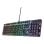 Teclado Trust GXT 871 Zora mecânico layout USA RGB alumínio full-size