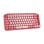 Teclado mecánico Logitech POP Keys Mini QWERTY RF Wireless Bluetooth Borgoña Rosa sin retroiluminación