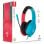 Auricular Gaming Binaural Diadema Compatible Nintendo Switch Neodimio Micrófono Boom 1.15m Negro/Azul/Rojo