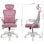 Silla gaming Drift DRAIR35 rosa respaldo de malla reposabrazos ajustables 120 kg