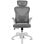 Silla ergonómica DRAIR35 estructura blanca, respaldo de malla, asiento gris, 120 kg Reacondicionado