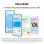 Smartphone Samsung Galaxy S25 avec IA, stockage de 512 Go, batterie de 4 000 mAh, bleu et noir