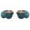 Auriculares JVC HA-NP1T sans fil Bluetooth 5.3 en bleu avec microphone
