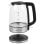 Hervidor Emerio 1.7L 2200W Sin cables Apagado automático Filtro antical Vidrio/Plástico
