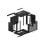 Wand-Rack Lanberg WF01-6409-23B Schwarz 9U 60kg Wand-Rack Lanberg WF01-6409-23B Schwarz 9U 60kg