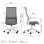 Silla de oficina Sense7 Juno Respaldo Malla Ajustable 100kg FlowTechSwing Ergonomía