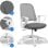 Silla oficina Sense7 Sopty reposabrazos móviles malla respaldo base nylon 120kg blanco