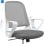 Silla oficina Sense7 Sopty reposabrazos móviles malla respaldo base nylon 120kg blanco